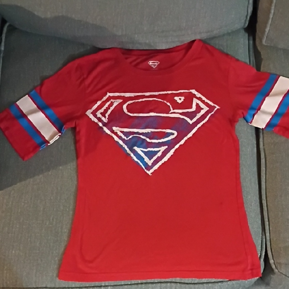 DC Comics Red Superman Women's Top